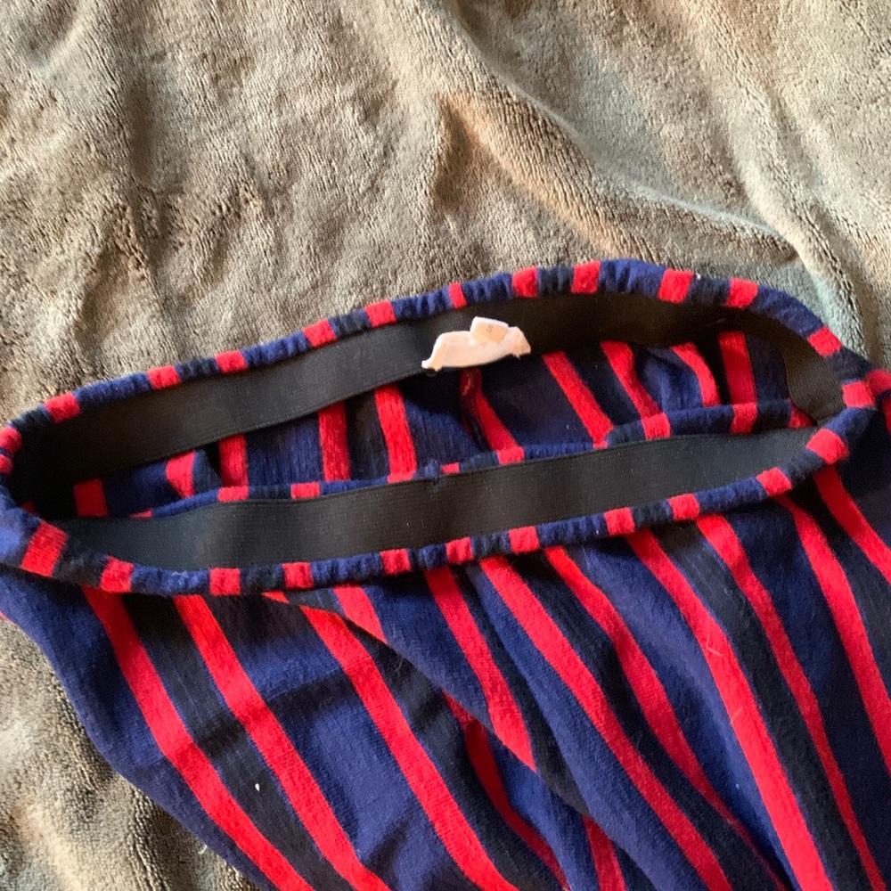 Silence and Noise Red and Blue stretch Ankle Pant - Picture 7 of 9
